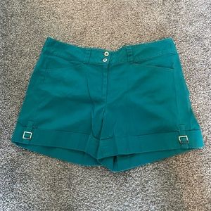 White House Black Market teal shorts